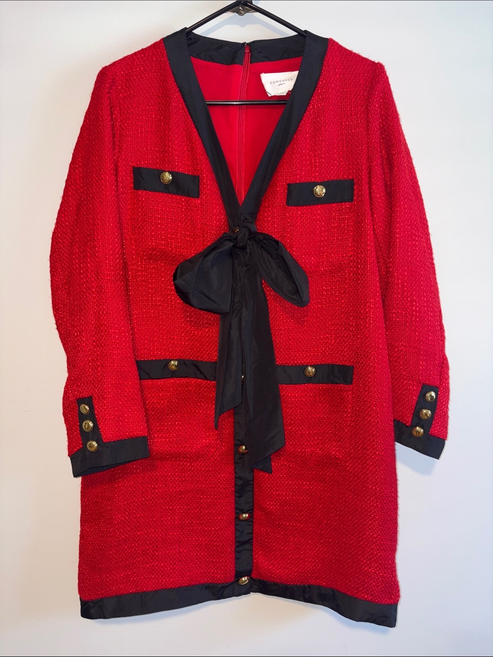 Pomander Place Coco Tweed Bow Dress | Medium